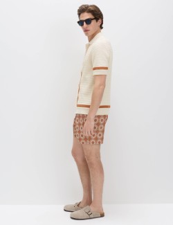 Pure Cotton Tipped Knitted Polo Shirt