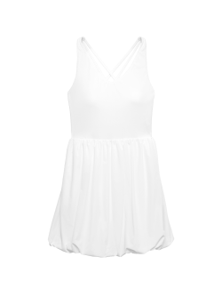Strappy Back Bubble Hem Tennis Dress