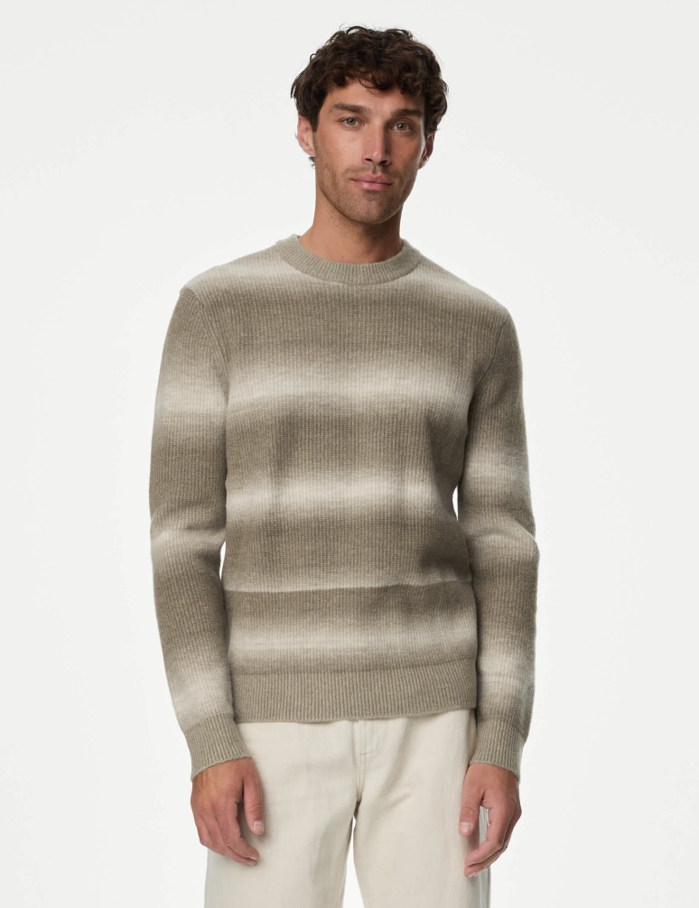 Supersoft Striped Jumper with Wool