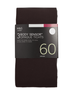 3pk 60 Denier Body Sensor™ Tights