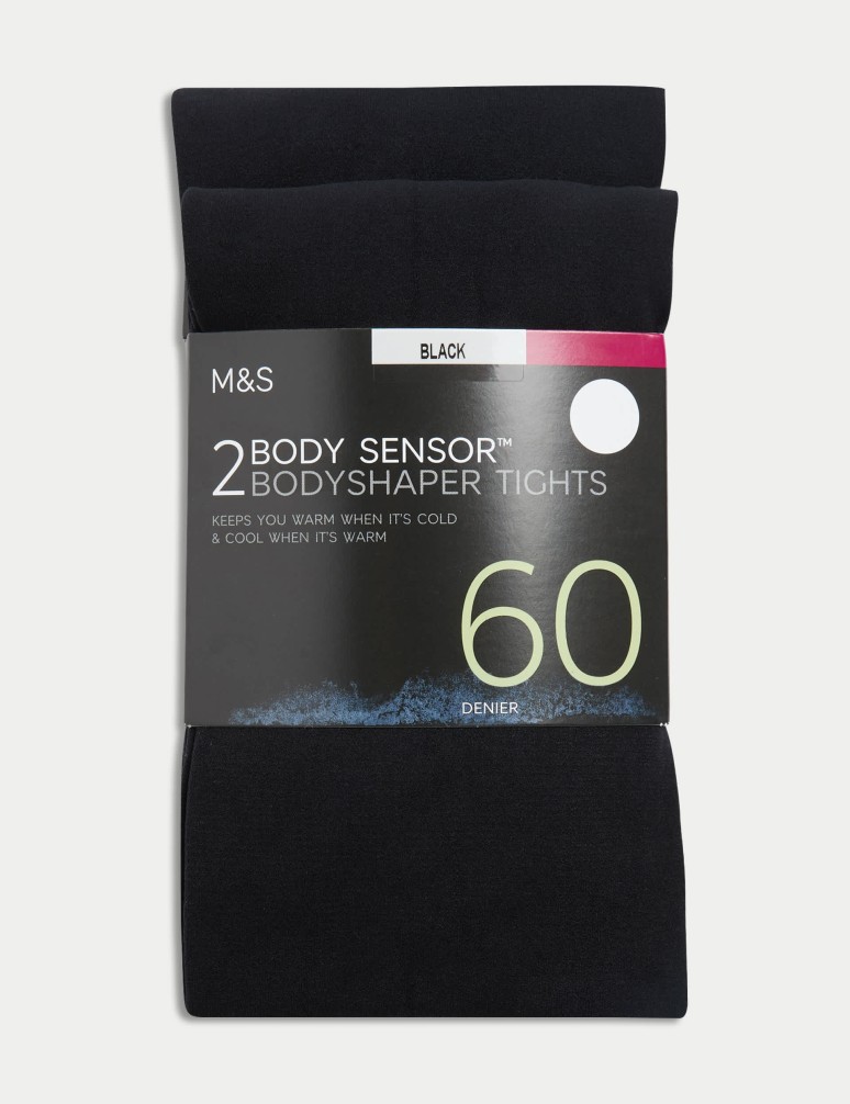 2pk 60 Denier Body Sensor™ Body Shaping Tights