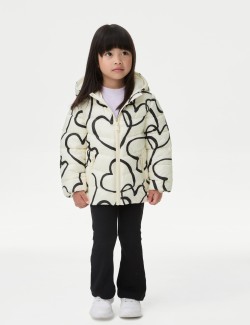 Heart Print Lightweight Padded Jacket (2-8 Yrs)