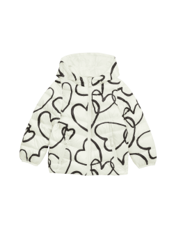 Heart Print Lightweight Padded Jacket (2-8 Yrs)