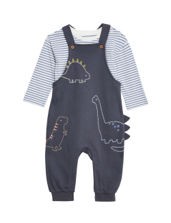 2pc Cotton Rich Dinosaur Outfit (0-3 Yrs)