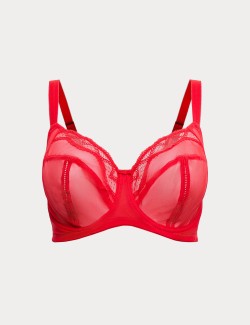 Mesh Wired Extra Support Bra (F-J)