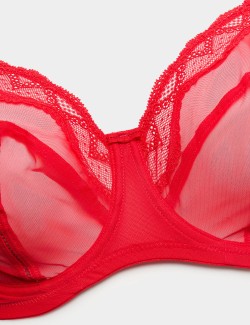 Mesh Wired Extra Support Bra (F-J)