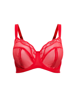 Mesh Wired Extra Support Bra (F-J)