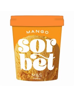 Mangový sorbet s mangovým protlakem