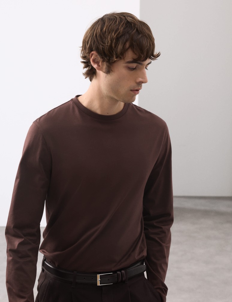Pure Supima® Cotton Long Sleeve T-Shirt