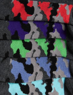 5pk Cotton Rich Camouflage Sole School Socks