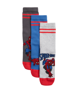 3pk Cotton Rich Spider-Man™ Socks (6 Small - 7 Large)