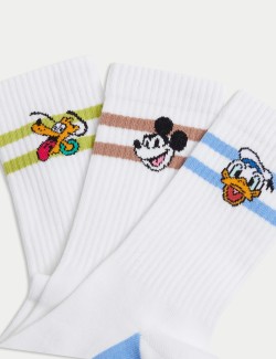 3pk Cotton Rich Disney™ Socks (8.5 Small - 7 Large)