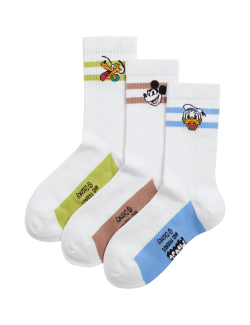 3pk Cotton Rich Disney™ Socks (8.5 Small - 7 Large)