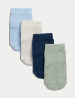 4pk Terry Baby Socks (0-24 Mths)