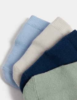 4pk Terry Baby Socks (0-24 Mths)