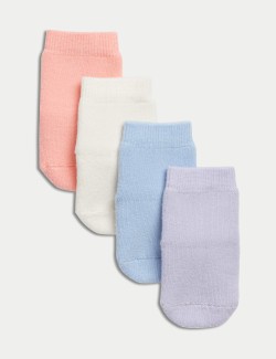 4pk Terry Baby Socks (0-24 Mths)