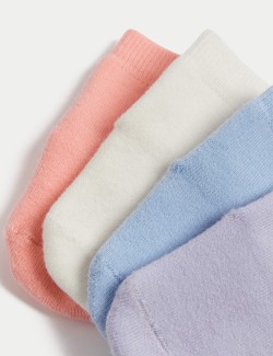 4pk Terry Baby Socks (0-24 Mths)