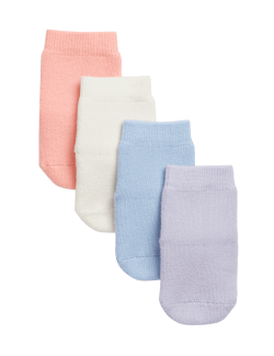 4pk Terry Baby Socks (0-24 Mths)