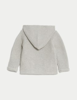 Pure Cotton Hooded Cardigan (7lbs-3 Yrs)