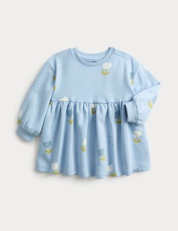 Cotton Rich Tulip Jersey Dress (0-6 Years)