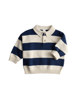 Striped Knitted Rugby Top (0-3 Yrs)