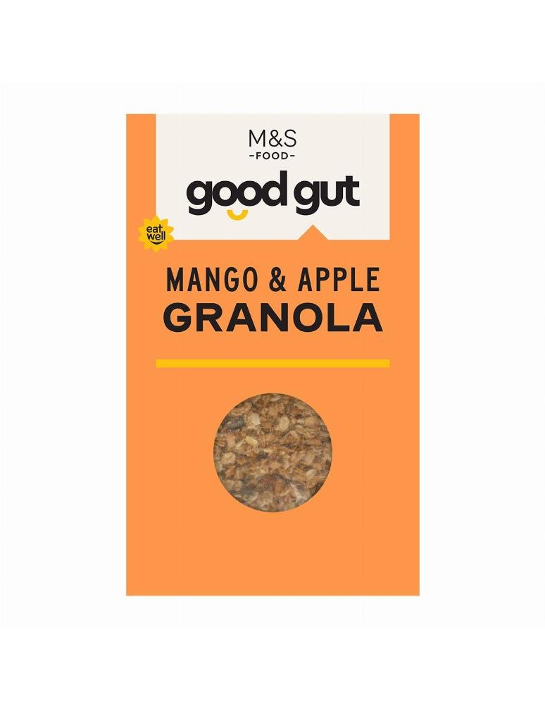 Granola z celozrnných ovesných vloček s celozrnnými špaldovými vločkami, směsí semínek, celozrnnými ječnými vločkami, kousky mra