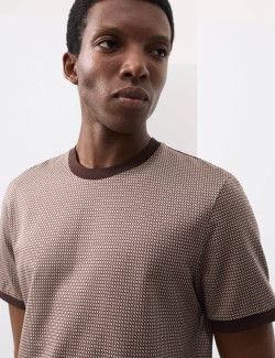 Pure Cotton Jacquard T shirt