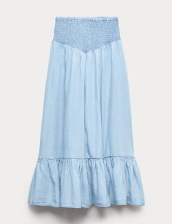 Tencel Shirred Maxi Skirt (6-16 Yrs)