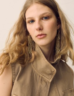 Garment Dyed Tie Waisted Utility Gilet