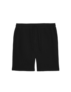 Pure Cotton Waffle Loungewear Shorts