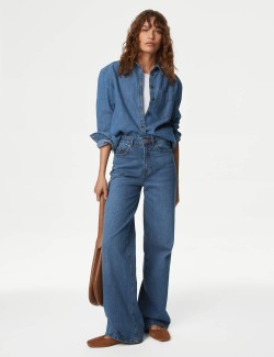 Denim Longline Shirt