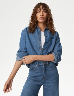 Denim Longline Shirt