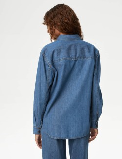 Denim Longline Shirt