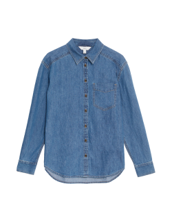 Denim Longline Shirt