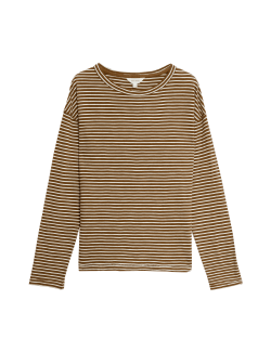 Pure Cotton Striped T-Shirt