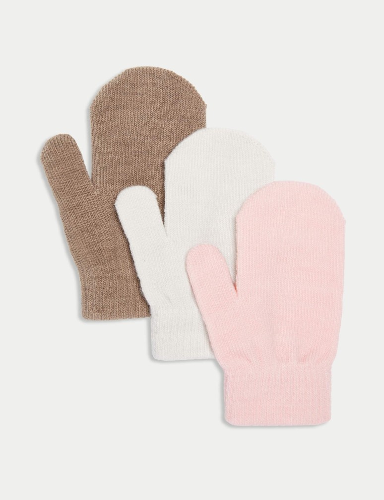 Kids' 3pk Mittens