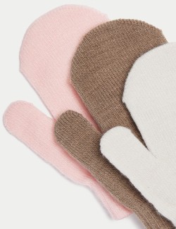 Kids' 3pk Mittens