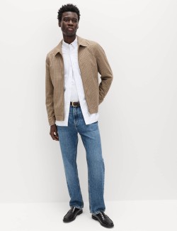 Checked Harrington Jacket