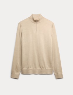 Extra Fine Merino Half Zip Jumper