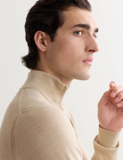 Extra Fine Merino Half Zip Jumper