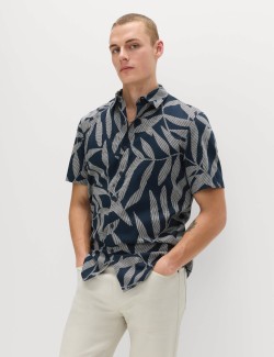 Pure Cotton Floral Short Sleeve Shirt