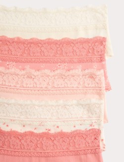 5pk Cotton Rich Printed Low Rise Shorts