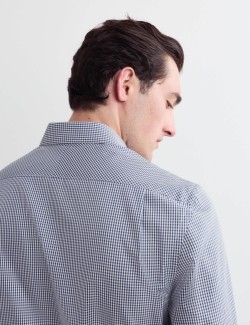 Tailored Fit Pure Cotton Check Shirt