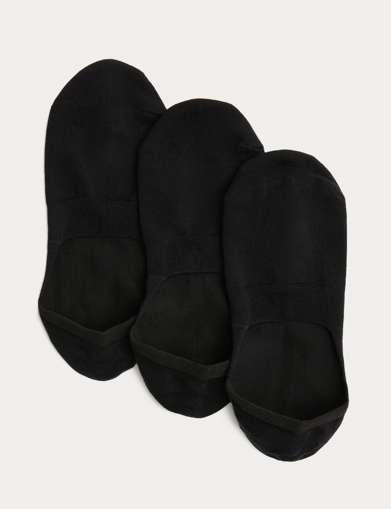3 Pack Egyptian Cotton Invisible Trainer Liners