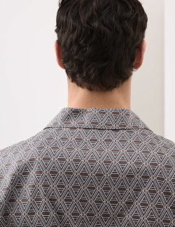 Cotton Rich Printed Pyjama Top