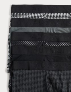 Trenýrky Microskin s geometrickým vzorem, sada 5 ks