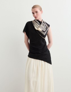 Lyocell Blend Colour Block Maxi Dress