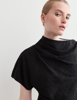 Lyocell Blend Colour Block Maxi Dress