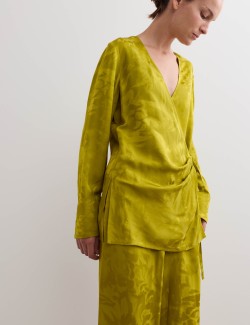 Jacquard Wrap Shirt