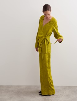 Jacquard Wrap Shirt
